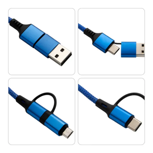 Khyree Charging and synchronization cable navy blue