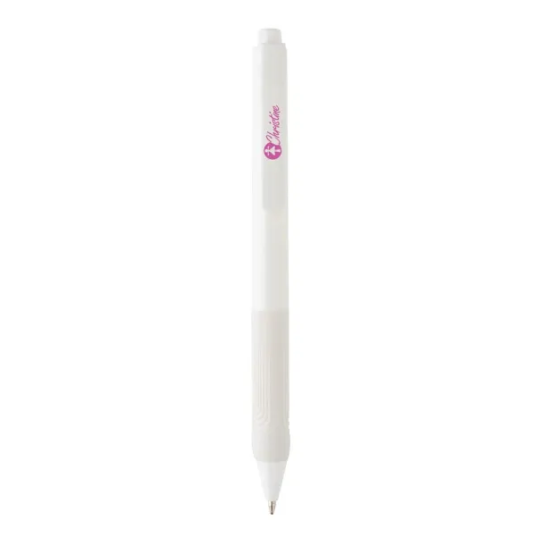  X9 solid pen with silicon grip - XD Collection White 