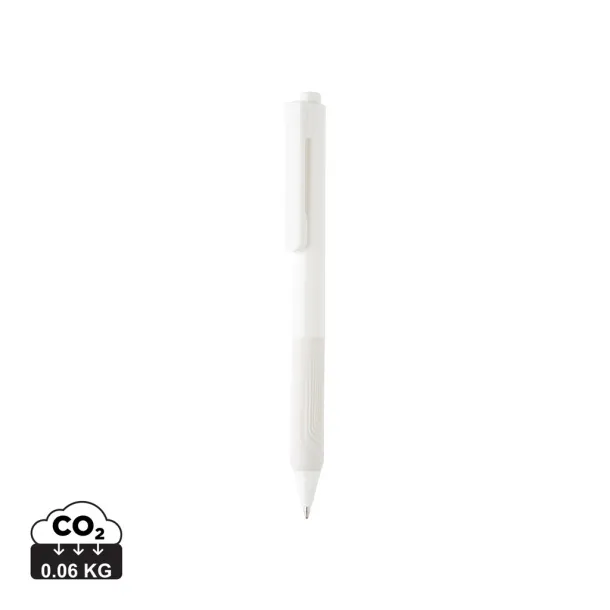  X9 solid pen with silicon grip - XD Collection White 