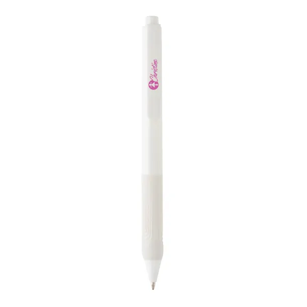  X9 solid pen with silicon grip - XD Collection White 