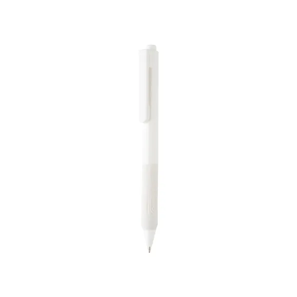  X9 solid pen with silicon grip - XD Collection White 