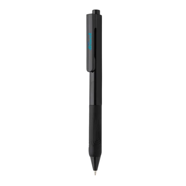  X9 solid pen with silicon grip - XD Collection Black 