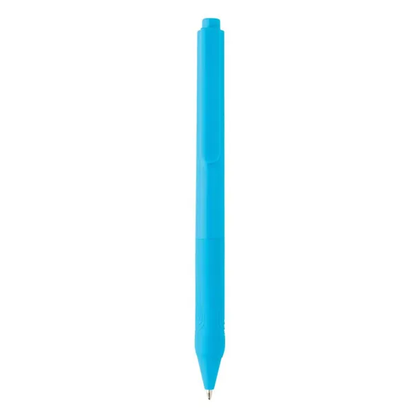  X9 solid pen with silicon grip - XD Collection Blue 