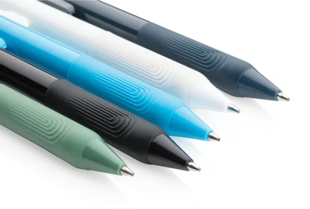  X9 solid pen with silicon grip - XD Collection Blue 