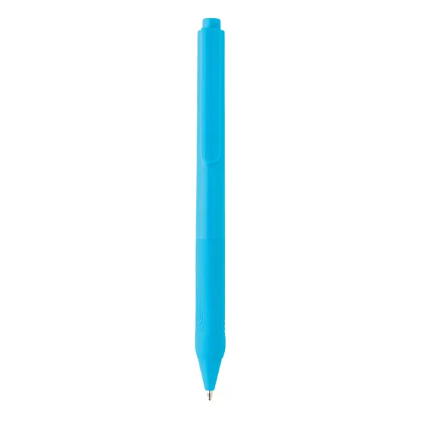  X9 solid pen with silicon grip - XD Collection Blue 