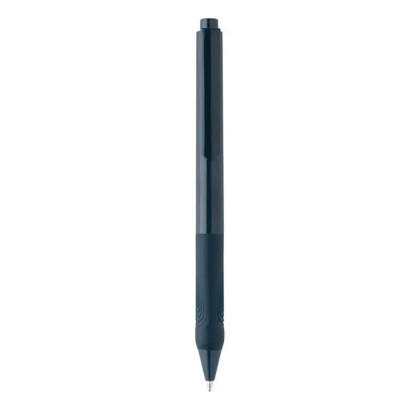  X9 solid pen with silicon grip - XD Collection Navy Blue 