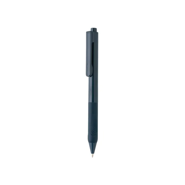  X9 solid pen with silicon grip - XD Collection Navy Blue 