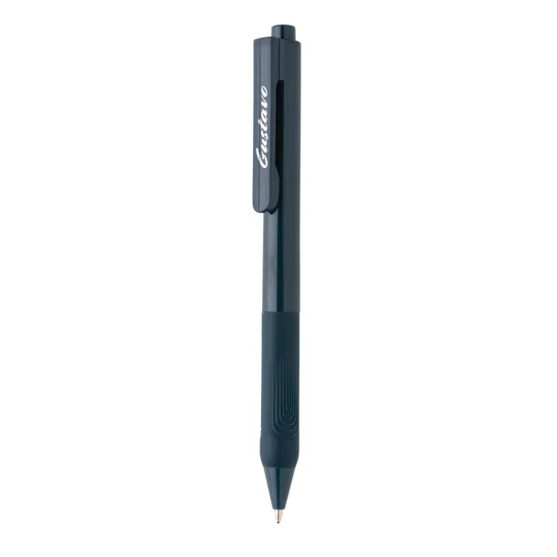  X9 solid pen with silicon grip - XD Collection Navy Blue 