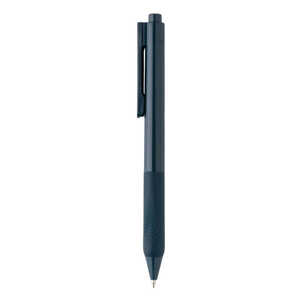  X9 solid pen with silicon grip - XD Collection Navy Blue 