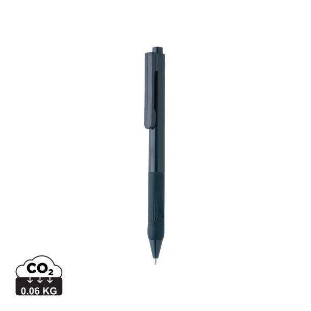  X9 solid pen with silicon grip - XD Collection Navy Blue 