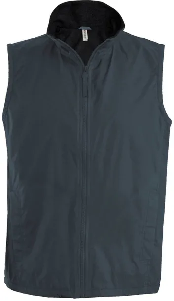 RECORD FLEECE LINED BODYWARMER - Kariban Tamno siva Black