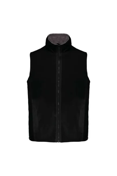 RECORD FLEECE LINED BODYWARMER - Kariban Black Grey