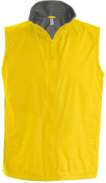 RECORD FLEECE LINED BODYWARMER - Kariban Yellow Grey