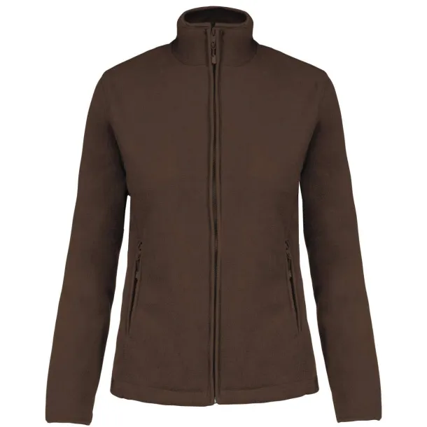 MAUREEN LADIES' FULL ZIP MICROFLEECE JACKET - Kariban Chocolate