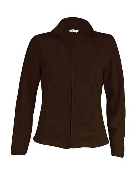 MAUREEN LADIES' FULL ZIP MICROFLEECE JACKET - Kariban Dark Chocolate