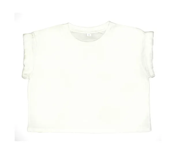  Women's Organic Crop Top T - Mantis Bijela