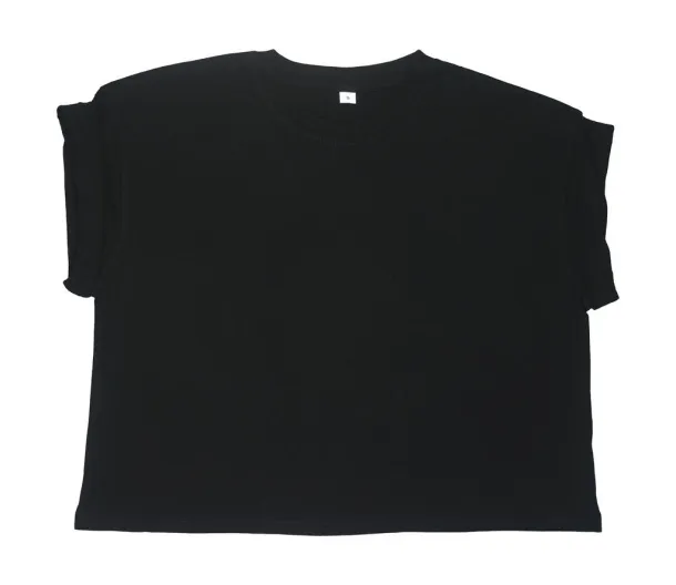  Women's Organic Crop Top T - Mantis Black