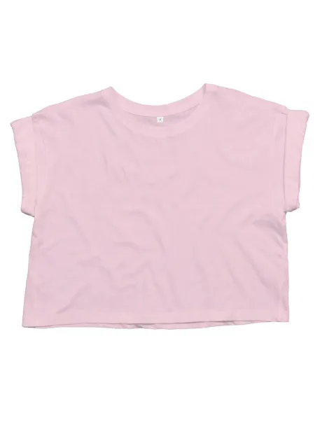  Women's Organic Crop Top T - Mantis Soft Pink