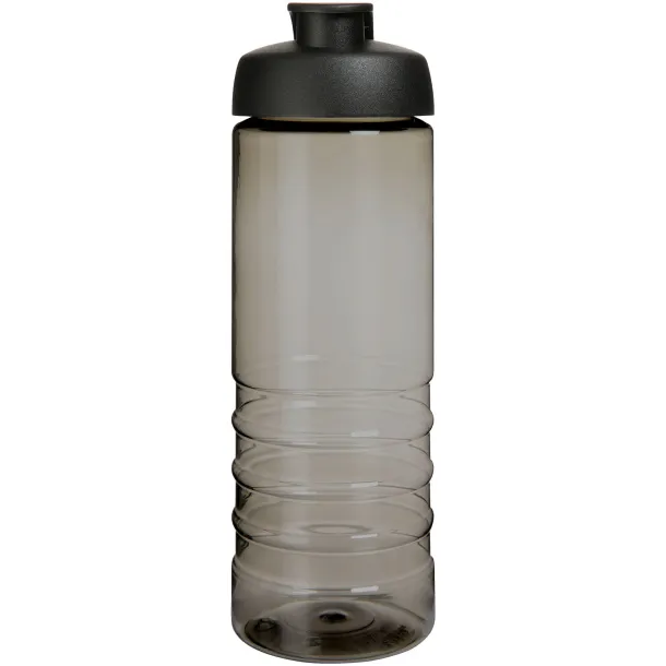 H2O Active® Eco Treble 750 ml flip lid sport bottle Charcoal Solid black