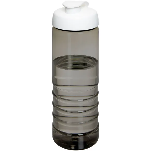 H2O Active® Eco Treble 750 ml flip lid sport bottle Charcoal White