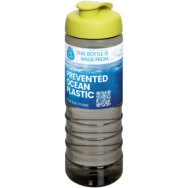 H2O Active® Eco Treble Sportska boca s preklopnim poklopcem, 750 ml Ugljen Limeta