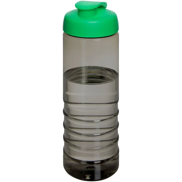 H2O Active® Eco Treble 750 ml flip lid sport bottle Charcoal Green