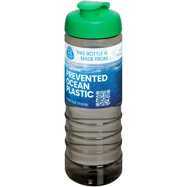 H2O Active® Eco Treble Sportska boca s preklopnim poklopcem, 750 ml Ugljen Zelena