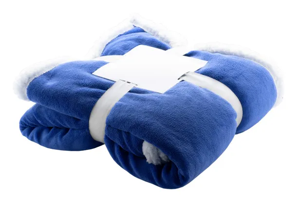 Sammia coral fleece blanket Blue White