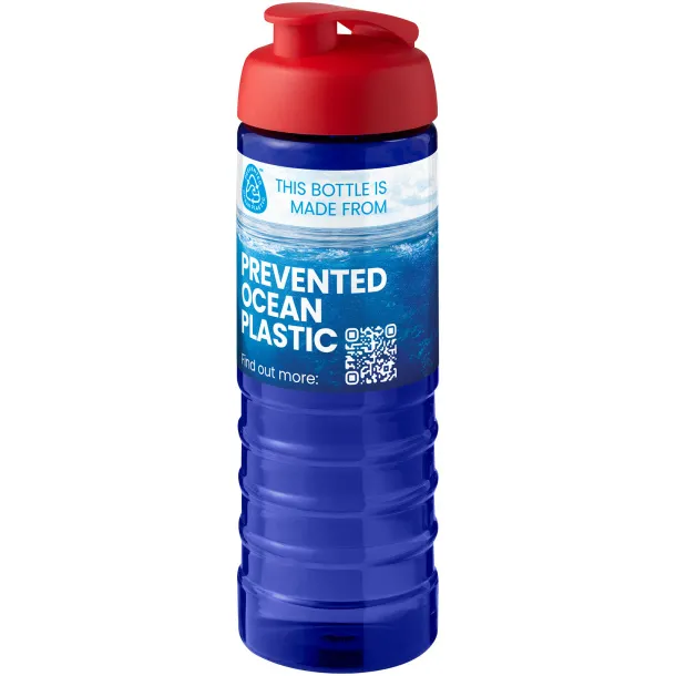 H2O Active® Eco Treble 750 ml flip lid sport bottle Blue Red