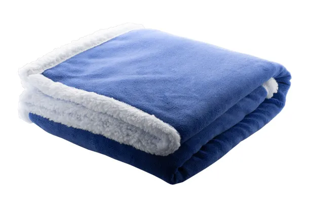 Sammia coral fleece blanket Blue White