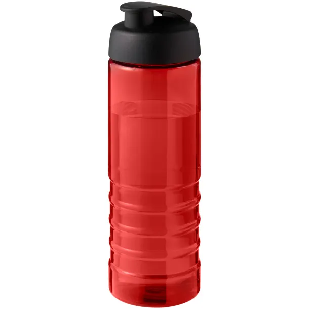 H2O Active® Eco Treble 750 ml flip lid sport bottle Red Solid black