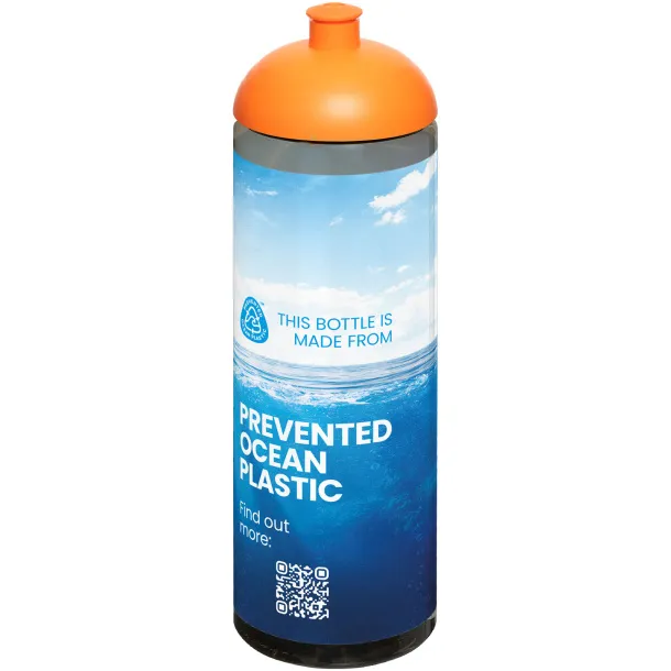 H2O Active® Eco Vibe 850 ml dome lid sport bottle Charcoal Orange