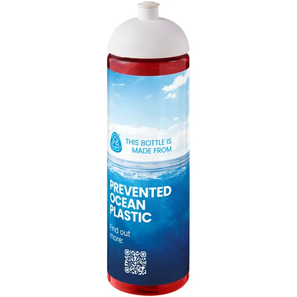 H2O Active® Eco Vibe Sportska boca s kupolastim poklopcem, 850 ml Crvena Bijela