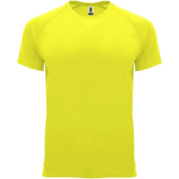 Bahrain short sleeve kids sports t-shirt - Roly Fluor Yellow