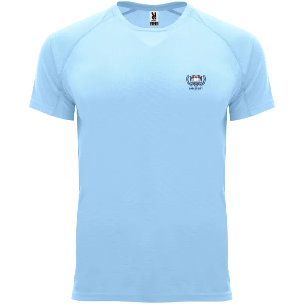 Bahrain short sleeve kids sports t-shirt - Roly Sky blue