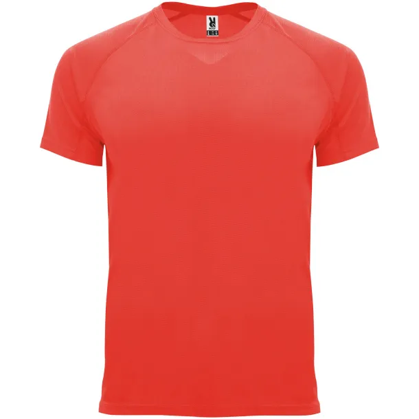 Bahrain short sleeve kids sports t-shirt - Roly Fluor Coral