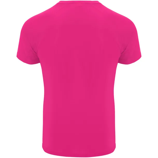 Bahrain short sleeve kids sports t-shirt - Roly Pink Fluor