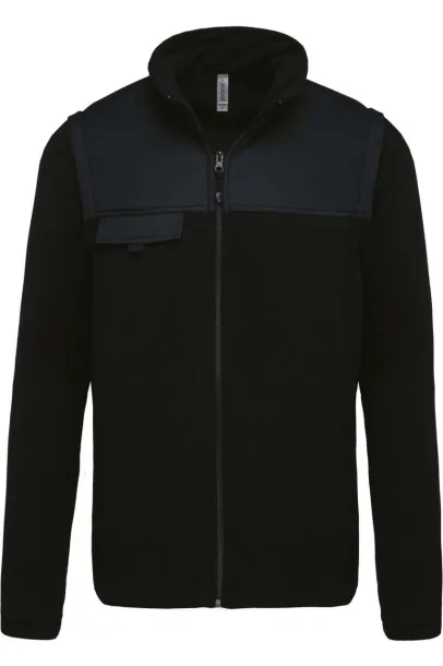  FLEECE JACKET WITH REMOVABLE SLEEVES - Designed To Work Black