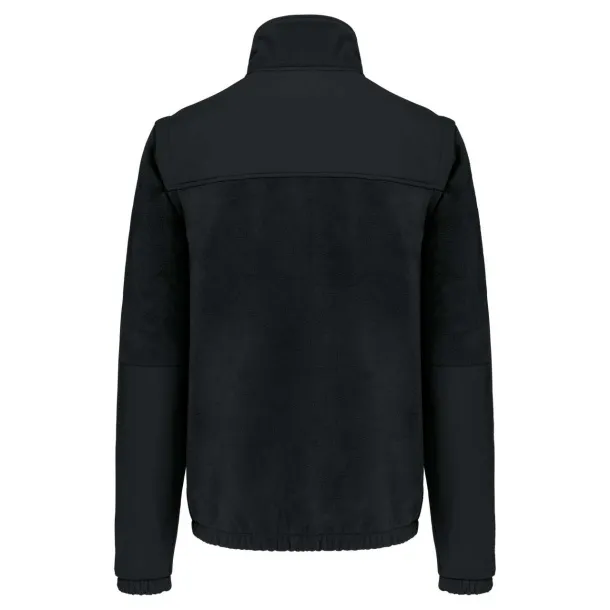  FLEECE JACKET WITH REMOVABLE SLEEVES - Designed To Work Black