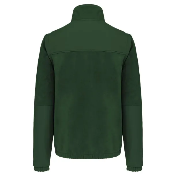  FLEECE JACKET WITH REMOVABLE SLEEVES - Designed To Work Forest Green