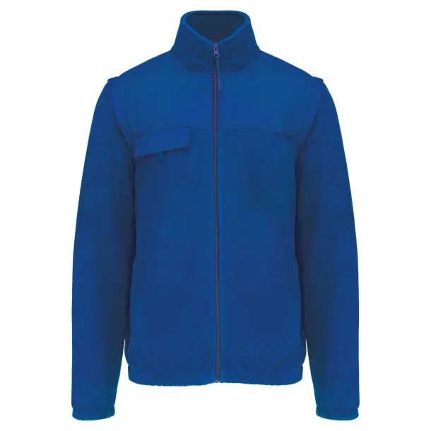  FLEECE JACKET WITH REMOVABLE SLEEVES - Designed To Work Royal blue