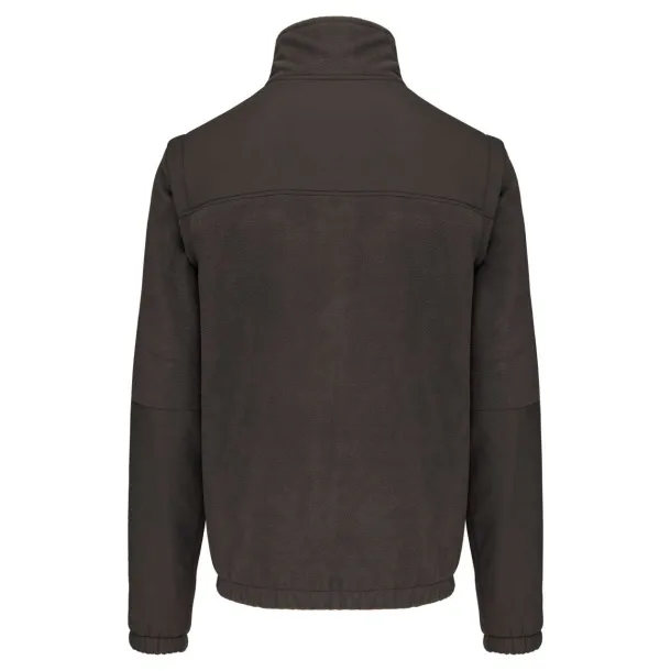  FLEECE JACKET WITH REMOVABLE SLEEVES - Designed To Work Convoy Grey