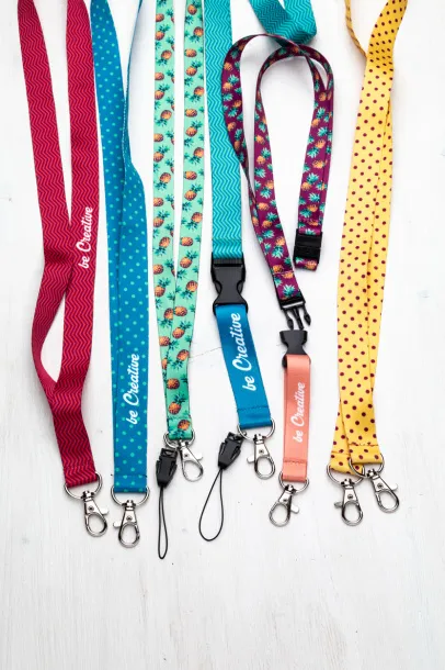 Subyard 15 C Safe custom sublimation lanyard White