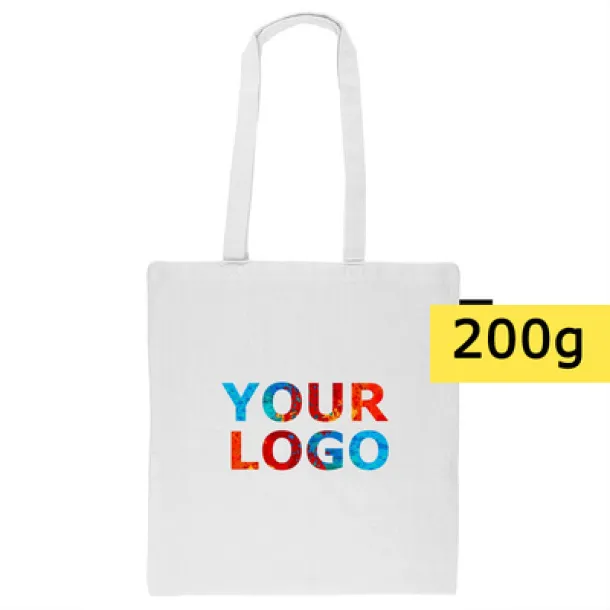  Recycled cotton shopping bag B'RIGHT, 200 g/m2 white