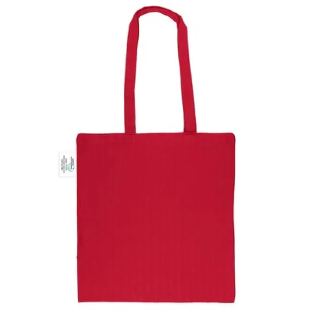  Recycled cotton shopping bag B'RIGHT, 200 g/m2 red