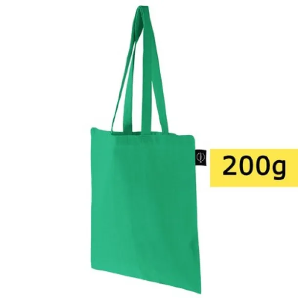  Recycled cotton shopping bag B'RIGHT, 200 g/m2 light green