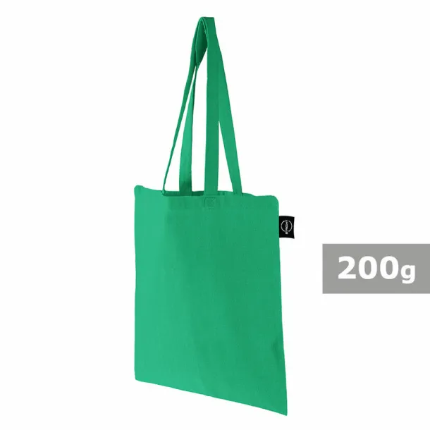  Recycled cotton shopping bag B'RIGHT, 200 g/m2 light green