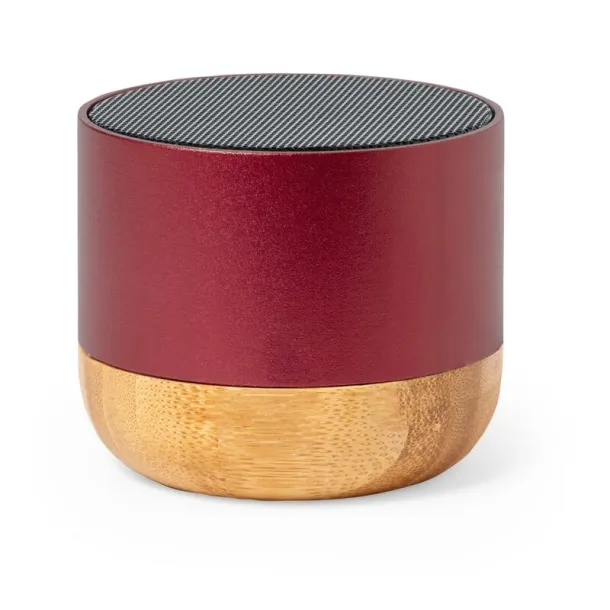  Recycled aluminium wireless speaker 3W red