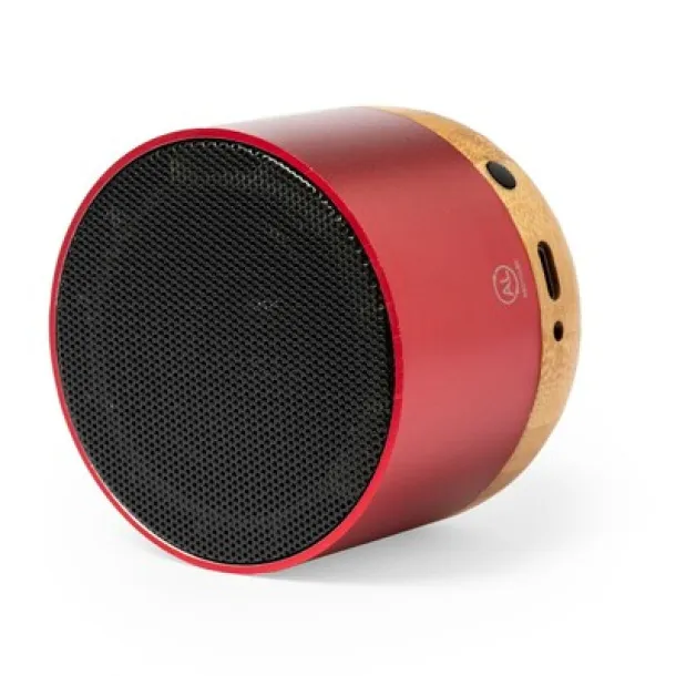  Recycled aluminium wireless speaker 3W Crvena