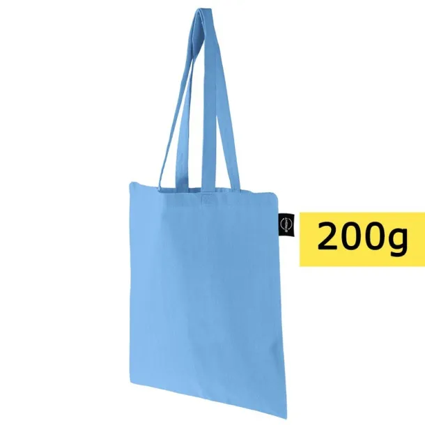  Recycled cotton shopping bag B'RIGHT, 200 g/m2 blue